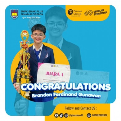 The 1st Winner of Mathematics Competition (LSM-XXXII) in Junior High School Category for National Level, UNY 2024