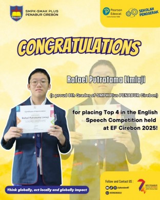 Top 4 in the English Speech Competition held at EF Cirebon 2025!