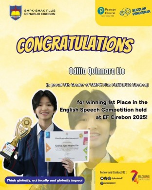 1st Place in the English Speech Competition held at EF Cirebon 2025!