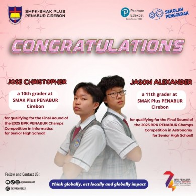 Qualifying for the Final Round of the 2025 BPK PENABUR Champs Competition in Informatics for Senior High School!