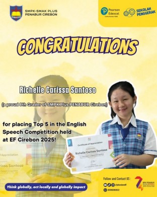 Top 5 in the English Speech Competition held at EF Cirebon 2025!