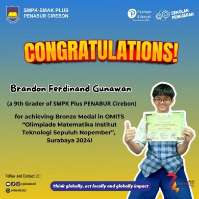 Bronze Medal in OMITS “Olimpiade Matematika Institut Teknologi Sepuluh Nopember”, Surabaya 2024!