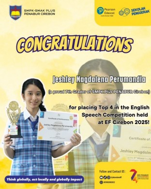 3rd Place in the English Speech Competition held at EF Cirebon 2025!
